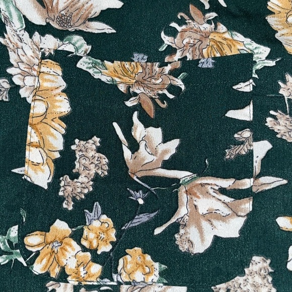 UMGEE long duster kimono oversized small-xl green floral tropical boho layering - Picture 6 of 10